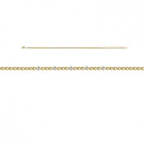 Браслет из лимонного золота КЮЗ Del'ta DБР772118л с бриллиантом DБР772118л фото