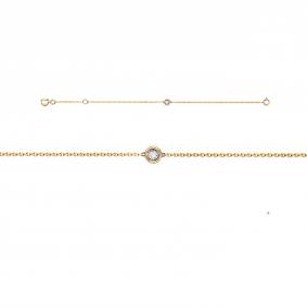 Браслет из лимонного золота КЮЗ Del'ta DБР772128л с бриллиантом DБР772128л фото