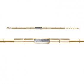 Браслет из лимонного золота КЮЗ Del'ta DБР772264л с бриллиантом DБР772264л фото