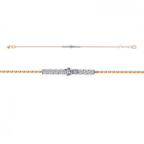 Золотой браслет КЮЗ Del'ta DБР772325 с бриллиантом DБР772325 фото