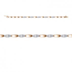 Золотой браслет КЮЗ Del'ta DБР772690 с бриллиантом DБР772690 фото