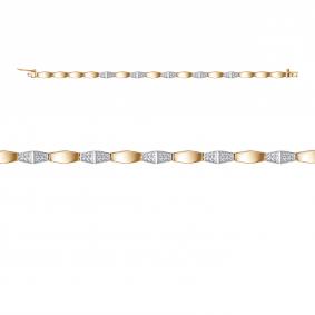 Браслет из лимонного золота КЮЗ Del'ta DБР772690л с бриллиантом DБР772690л фото