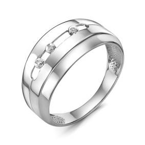 Кольцо из белого золота КЮЗ Del'ta DБр111763б с бриллиантом DБр111763б фото