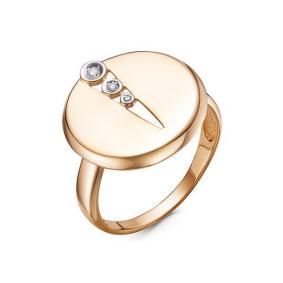 Золотое кольцо КЮЗ Del'ta DБр111769 с бриллиантом DБр111769 фото