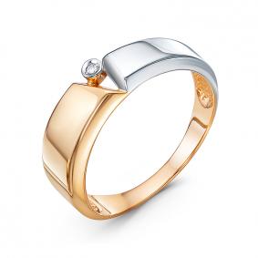 Золотое кольцо КЮЗ Del'ta DБр111770 с бриллиантом DБр111770 фото