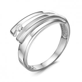 Кольцо из белого золота КЮЗ Del'ta DБр111776б с бриллиантом DБр111776б фото