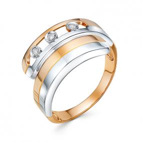 Золотое кольцо КЮЗ Del'ta DБр111778 с бриллиантом DБр111778 фото