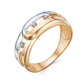 Золотое кольцо КЮЗ Del'ta DБр111779 с бриллиантом DБр111779 фото