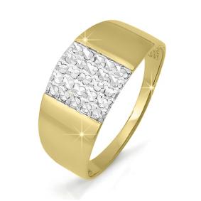 Кольцо из лимонного золота КЮЗ Del'ta DЛ210575 DЛ210575 фото