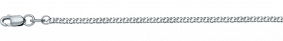 Цепь плетение Панцирное из белого золота КЮЗ Del'ta DНЦ18-076-3-30 DНЦ18-076-3-30 фото