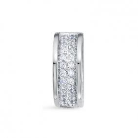 Подвеска-шарм из белого золота КЮЗ Del'ta с фианитом Dб0304347 Dб0304347 фото