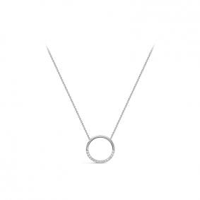 Колье из белого золота КЮЗ Del'ta Dб0703537 с фианитом Dб0703537 фото