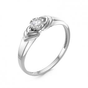 Золотое кольцо КЮЗ Del'ta Dб1100129 с фианитом Dб1100129 фото