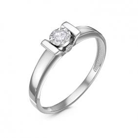 Золотое кольцо КЮЗ Del'ta Dб1100191 с фианитом Dб1100191 фото