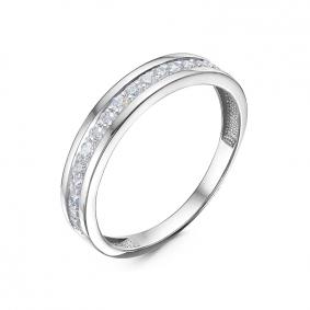 Кольцо из белого золота КЮЗ Del'ta Dб1100902 с фианитом Dб1100902 фото