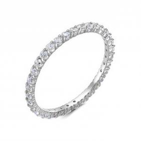 Кольцо из белого золота КЮЗ Del'ta Dб1102020 с фианитом Dб1102020 фото