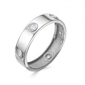 Кольцо из белого золота КЮЗ Del'ta Dб1103100 с фианитом Dб1103100 фото