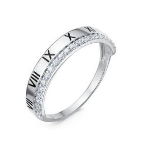 Кольцо из белого золота КЮЗ Del'ta Dб1104758 с фианитом Dб1104758 фото