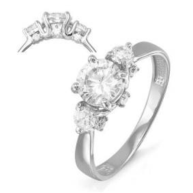 Кольцо из белого золота КЮЗ Del'ta Dб114480 Dб114480 фото