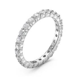 Кольцо из белого золота КЮЗ Del'ta Dб118460/18,5 с фианитом Dб118460/18,5 фото