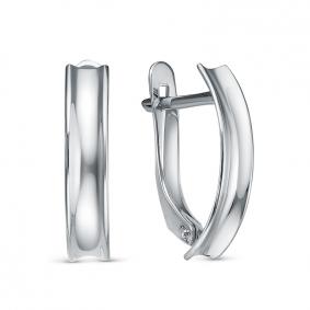 Серьги из белого золота КЮЗ Del'ta Dб2203363 Dб2203363 фото