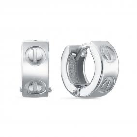 Серьги из белого золота КЮЗ Del'ta Dб2204124 Dб2204124 фото