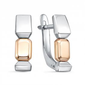 Серьги из белого золота КЮЗ Del'ta Dб2207955 Dб2207955 фото