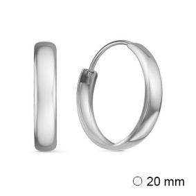 Серьги из белого золота КЮЗ Del'ta Dб520105-20 Dб520105-20 фото