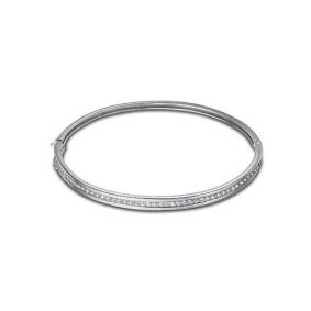 Браслет из белого золота КЮЗ Del'ta Dб7700904 с фианитом Dб7700904 фото