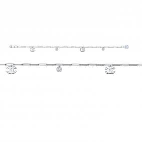 Браслет из белого золота КЮЗ Del'ta Dб7704658 с фианитом Dб7704658 фото