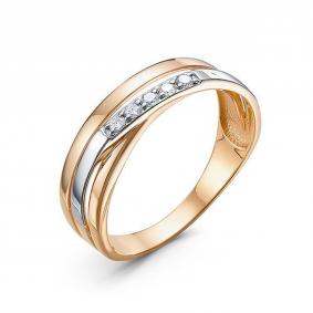 Золотое кольцо КЮЗ Del'ta Dбр112208 с бриллиантом Dбр112208 фото