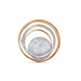 Золотая подвеска КЮЗ Del'ta Dбр130983 с бриллиантом Dбр130983 фото