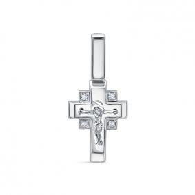 Золотая подвеска КЮЗ Del'ta Dд0801559рб с бриллиантом Dд0801559рб фото