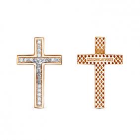 Золотая подвеска КЮЗ Del'ta Dд0801654р с бриллиантом Dд0801654р фото