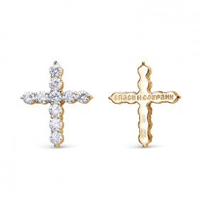 Золотая подвеска КЮЗ Del'ta Dд0801935рл с бриллиантом Dд0801935рл фото