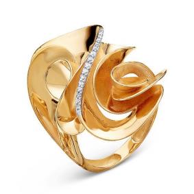 Золотое кольцо КЮЗ Del'ta Dд110001р с бриллиантом Dд110001р фото