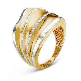 Золотое кольцо КЮЗ Del'ta Dд110043л с бриллиантом Dд110043л фото