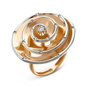 Золотое кольцо КЮЗ Del'ta Dд110053 с бриллиантом Dд110053 фото