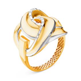 Золотое кольцо КЮЗ Del'ta Dд110054л с бриллиантом Dд110054л фото