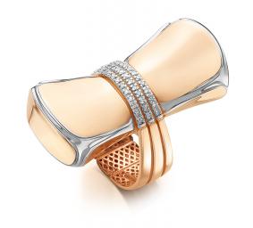 Золотое кольцо КЮЗ Del'ta Dд110066 с бриллиантом Dд110066 фото