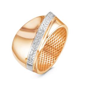 Золотое кольцо КЮЗ Del'ta Dд110110 с бриллиантом Dд110110 фото