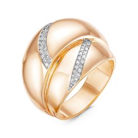 Золотое кольцо КЮЗ Del'ta Dд110113 с бриллиантом Dд110113 фото