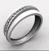 Золотое кольцо КЮЗ Del'ta Dд110132 с бриллиантом Dд110132 фото