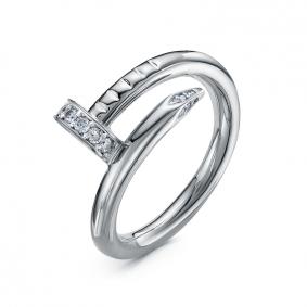 Кольцо из белого золота КЮЗ Del'ta Dд1101656рб с бриллиантом Dд1101656рб фото