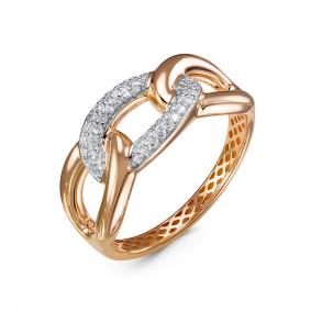 Золотое кольцо КЮЗ Del'ta Dд1101744р с бриллиантом Dд1101744р фото