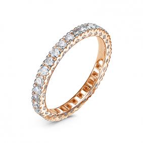 Золотое кольцо КЮЗ Del'ta Dд1101765р с бриллиантом Dд1101765р фото