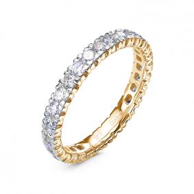 Золотое кольцо КЮЗ Del'ta Dд1101767рл с бриллиантом Dд1101767рл фото