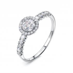 Золотое кольцо КЮЗ Del'ta Dд1101772рб с бриллиантом Dд1101772рб фото