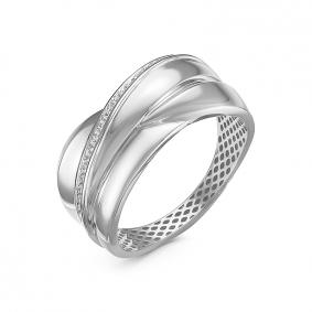 Кольцо из белого золота КЮЗ Del'ta Dд110369рб с бриллиантом Dд110369рб фото