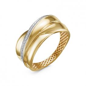 Золотое кольцо КЮЗ Del'ta Dд110369рл с бриллиантом Dд110369рл фото